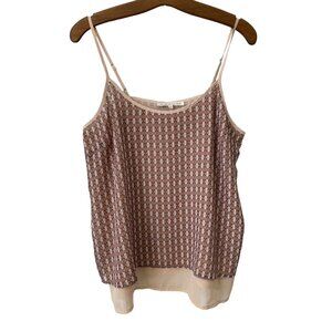 Daniel Rainn Cami Tank Top Size Large Geometric Polyester Boho Chic Hippie Summe